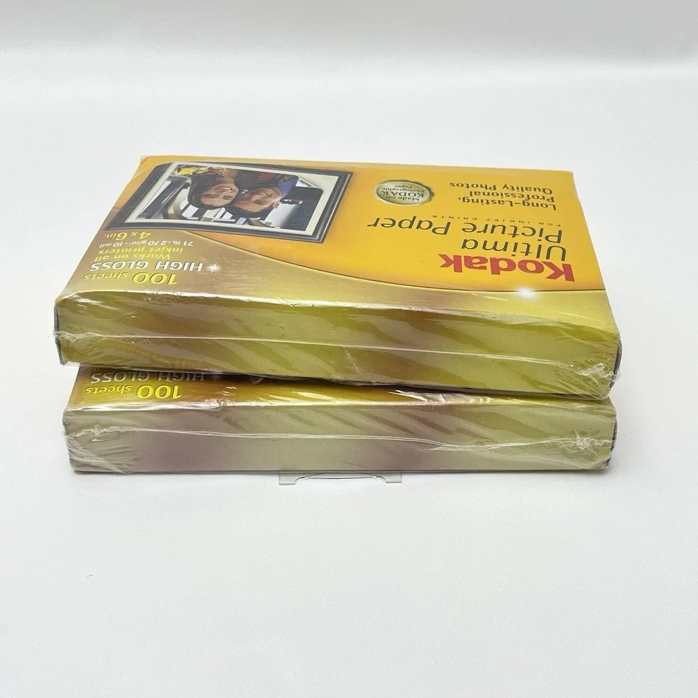 NEW Set Of 2 Packs Kodak Ultima‎ Photo Picture Paper 100 Sheet High Gloss 4x6